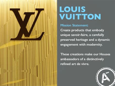 louis vuitton statement|louis vuitton goals and objectives.